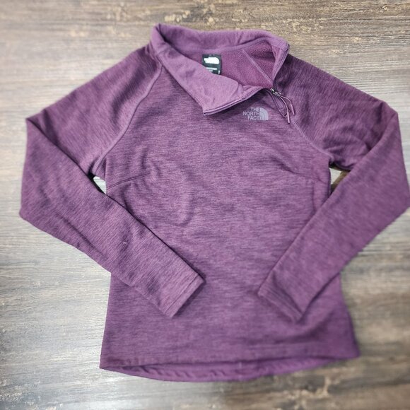 The North Face Tops - THE NORTH FACE Sweater Canyonlands 1/4‎ Zip Fleece #14 Pullover Purple Women's S